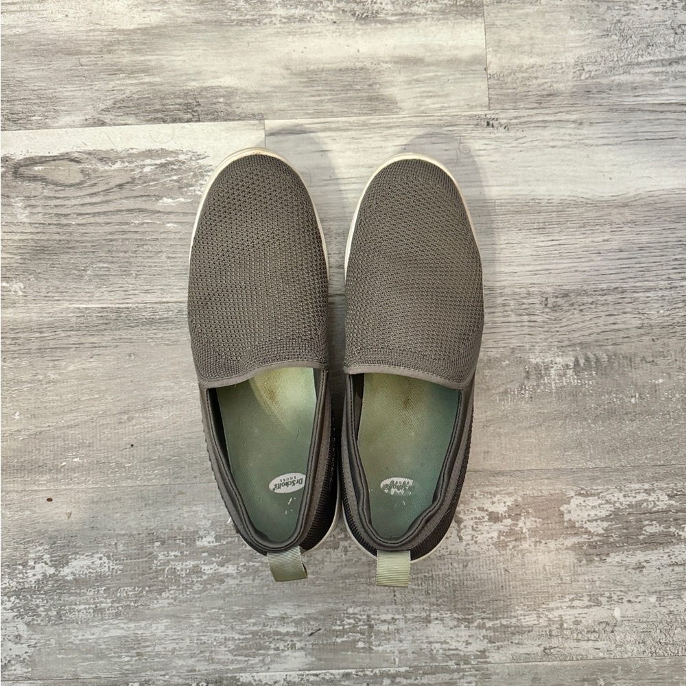 Dr. Scholls Dreamy Knit Grey White Slip On Sneaker